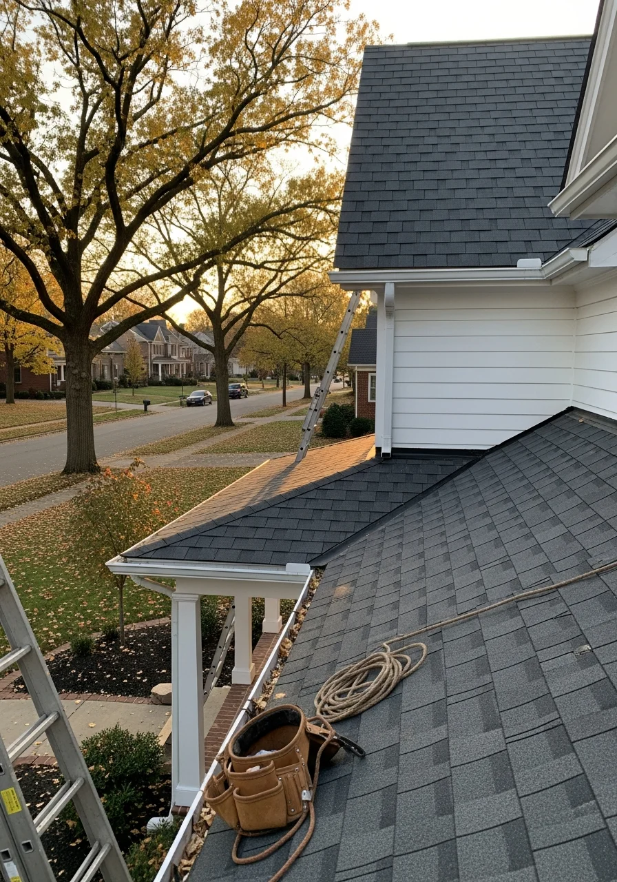 Contractor and Westerville homeowner shaking hands after project completion.