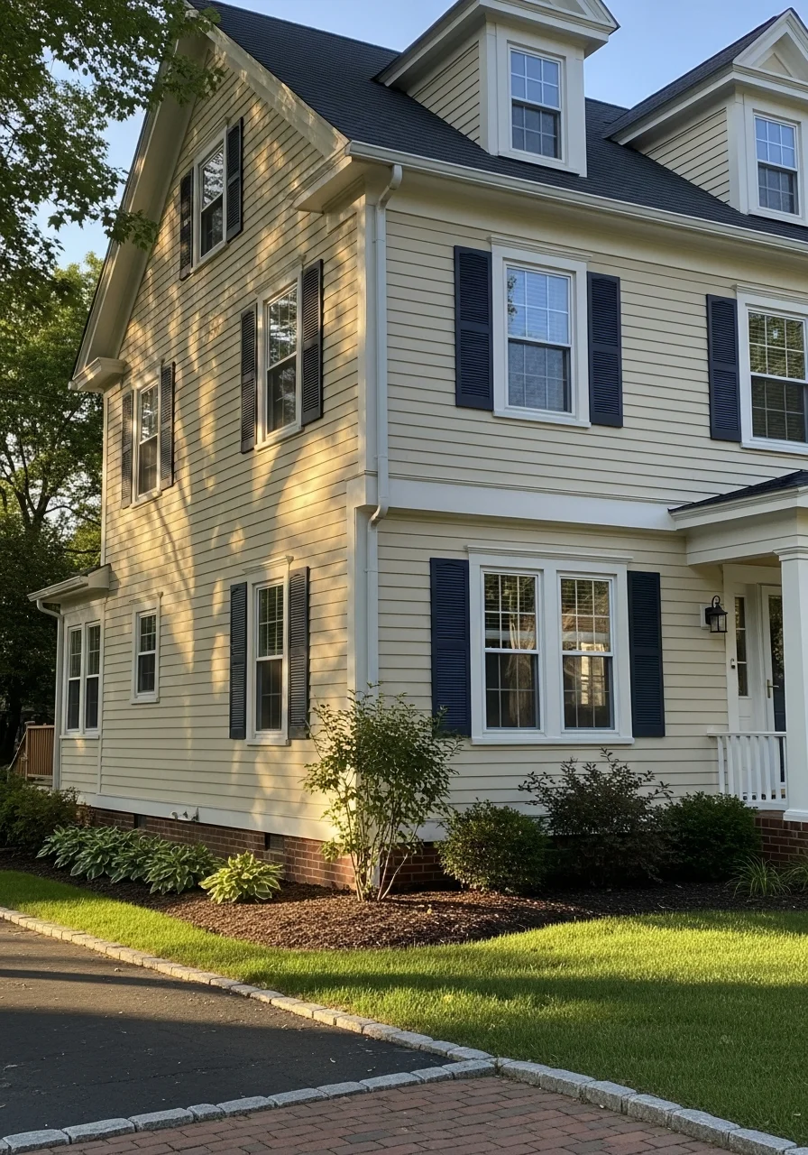 Contractor carefully working on restoration details of established Worthington home.
